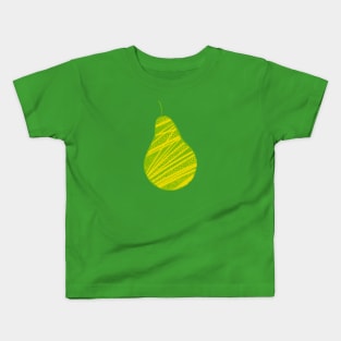 Green and yellow pear fruit Kids T-Shirt